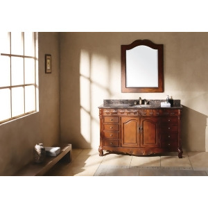 James Martin Traditions St. James 60 Single Granite Top Vanity In Cherry - All