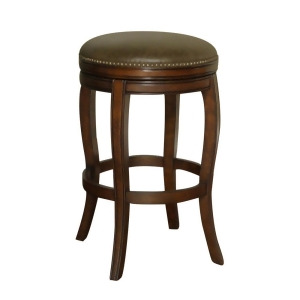 American Heritage Wilmington Stool in Navajo w/ Coco Leather - All