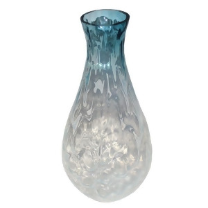 Entrada En111011 Turquoise Bubble Glass Vase Set of 2 - All