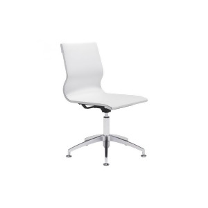 Zuo Glider Conference Chair White Set of 2 - All