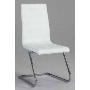 Chintaly Janet High Back Brewer Style Side Chair In White Set of 2 - All