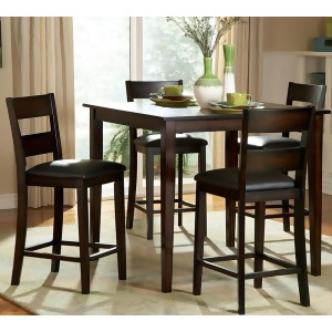 Homelegance Griffin 5 Piece Counter Dining Room Set in Deep Espresso - All