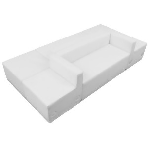 Flash Furniture Zb-803-500-set-wh-gg Hercules Alon Series White Leather Receptio - All