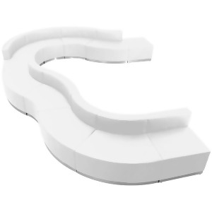Flash Furniture Hercules Alon Series White Leather Reception Configuration 11 Pi - All