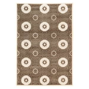 Linon Prisma Rug In Brown And White 2'x3' - All