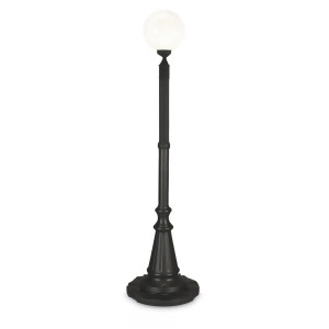 Patio Living Concepts Milano 84 Inch Black w/ White Globe Lantern - All