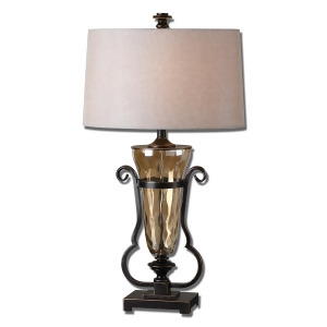 Uttermost Aemiliana Amber Glass Table Lamp - All