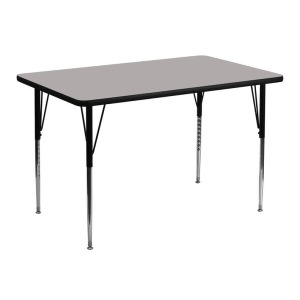 Flash Furniture 30 x 48 Rectangular Activity Table w/ 1.25 Inch Thick High Press - All