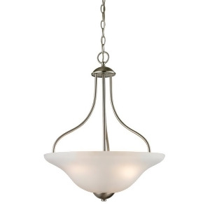 Cornerstone Conway 1203Pl/20 3 Light Large Pendant in Brushed Nickel - All