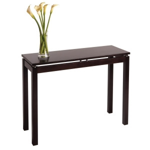 Winsome Wood Linea Console / Hall Table w/ Chrome Accent - All