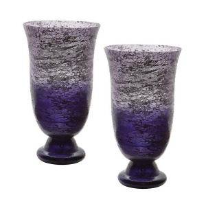 Plum Ombre Flared Vase Set Of 2 - All