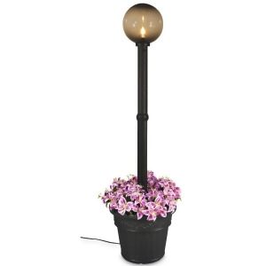 Patio Living Concepts Milano 82 Inch Black w/ Bronze Globe Lantern Planter - All