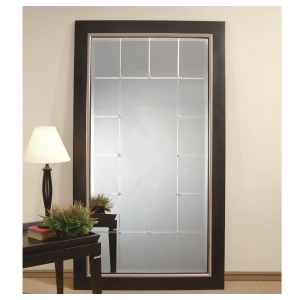 Bassett Transitions Fiona Leaner Mirror in Black and Silver - All