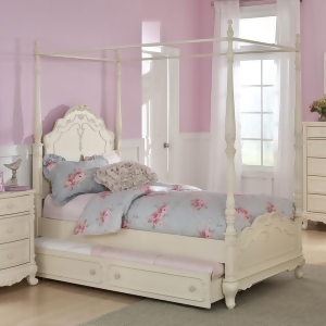 Homelegance Cinderella Canopy Poster Bed in Antique White - All