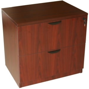 Boss Chairs Boss 2-Drawer Lateral File in Mahogany - All