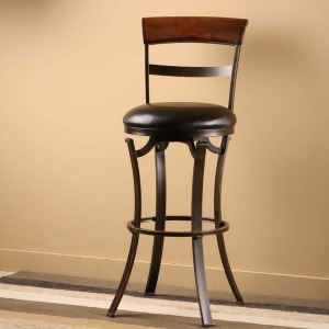 Hillsdale Kennedy Swivel Counter Stool in Black Gold - All