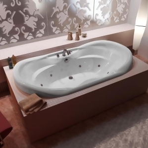Atlantis Tubs 4170Idr Indulgence 41 x 70 x 23 Inch Oval Air Whirlpool Jetted - All