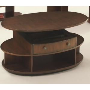 Progressive Furniture Metropolitan Oval Castered Lift-Top Cocktail - All
