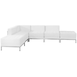 Flash Furniture Zb-imag-sect-set8-wh-gg Hercules Imagination Series White Leathe - All