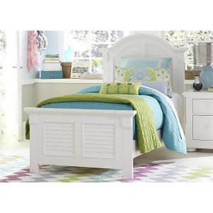 Liberty Furniture Summer House Panel Bed in Oyster White Finish - All