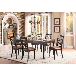 Homelegance Isleton Dining Table With 18 Leaf In Black And Cherry - All