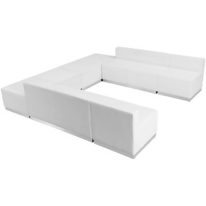 Flash Furniture Zb-803-710-set-wh-gg Hercules Alon Series White Leather Receptio - All