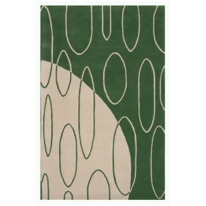 Noble House Aria Collection Rug in Green - All