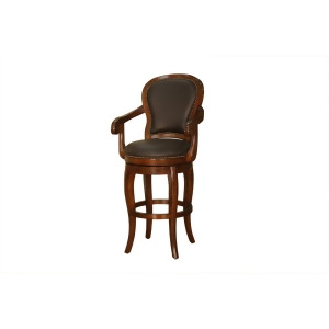 American Heritage Santos Bar Stool in Cona Choclate Leather - All