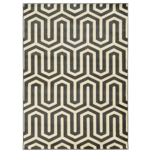 Linon Roma Rug In Charcoal And Grey 2x3 - All