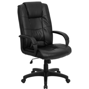 Flash Furniture High Back Black Leather Executive Office Chair Go-5301b-bk-lea - All