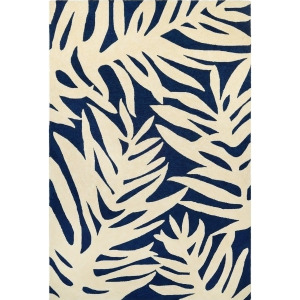 Couristan Covington Palms Rug In Navy - All