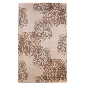 Linon Milan Rug In Ivory And Brown 1.10 x 2.10 - All