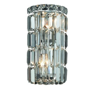 Lighting By Pecaso Chantal Collection Wall Sconce W6in H12in E4in Lt 2 Chrome Fi - All