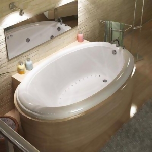 Atlantis Tubs 4478Pcal Petite 44 x 78 x 23 Inch Oval Air Jetted Bathtub w/ Lef - All