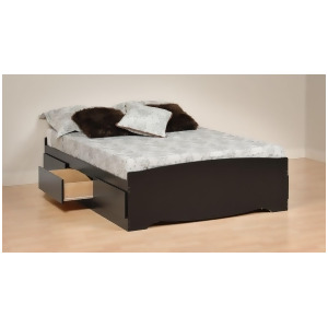Prepac Black Full/ Double 6-Drawer Platform Storage Bed - All