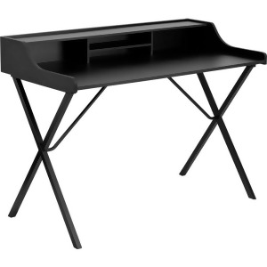Flash Furniture Black Computer Desk w/ Top Shelf Nan-2124-gg - All