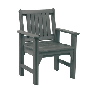 C.r. Plastics Dining Arm Chair In Slate Grey - All