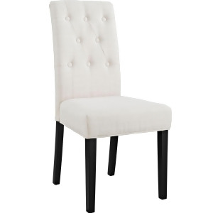 Modway Confer Dining Fabric Side Chair In Beige - All