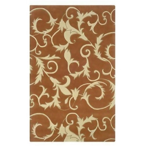 Linon Trio Rug In Pumpkin And Ivory 1.10 x 2.10 - All