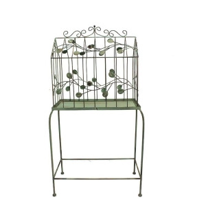 Entrada En28039 Metal Bird Cage For Garden Decoration Set of 2 - All