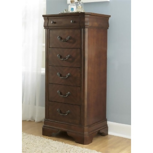 Liberty Furniture Alexandria Lingerie Chest in Autumn Brown Finish - All