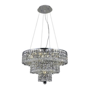 Lighting By Pecaso Chantal Collection Hanging Fixture D20in H16in Lt 9 Chrome Fi - All