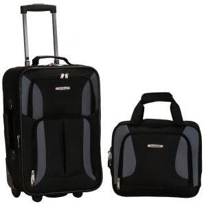 Rockland Black 2 Piece Luggage Set - All