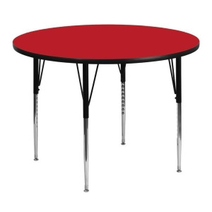 Flash Furniture 48 Inch Round Activity Table w/ 1.25 Inch Thick High Pressure Re - All
