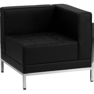 Flash Furniture Hercules Imagination Series Contemporary Black Leather Right Cor - All