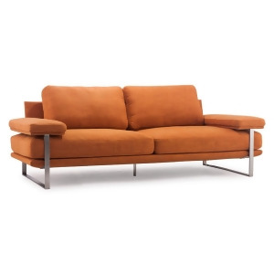 Zuo Modern Jonkoping Sofa in Sunkist Orange - All