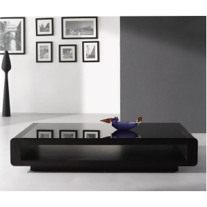 J M Furniture Modern Coffee Table 673 in Dark Oak - All