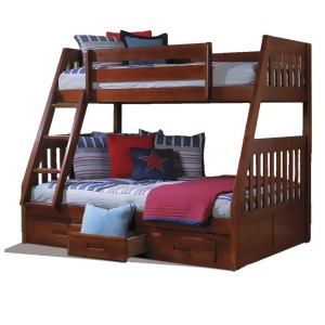 American Furniture Classics Twin/Full Bunk Bed In Merlot - All