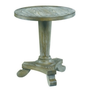 Hammary 090-349 Hidden Treasures Driftwood Round Pedestal End Table - All