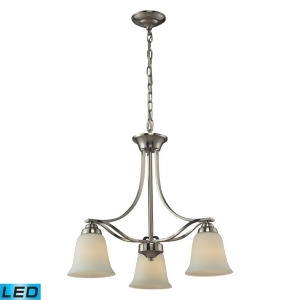 Elk Lighting 11522/3 Malaga 3 Light Chandelier in Brushed Nickel - All